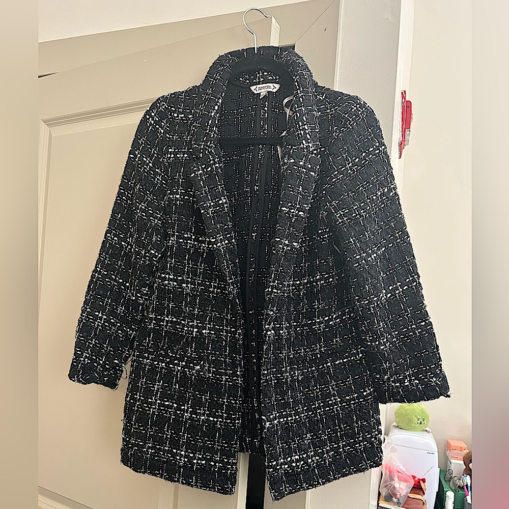 Tweed Black and White Blazer